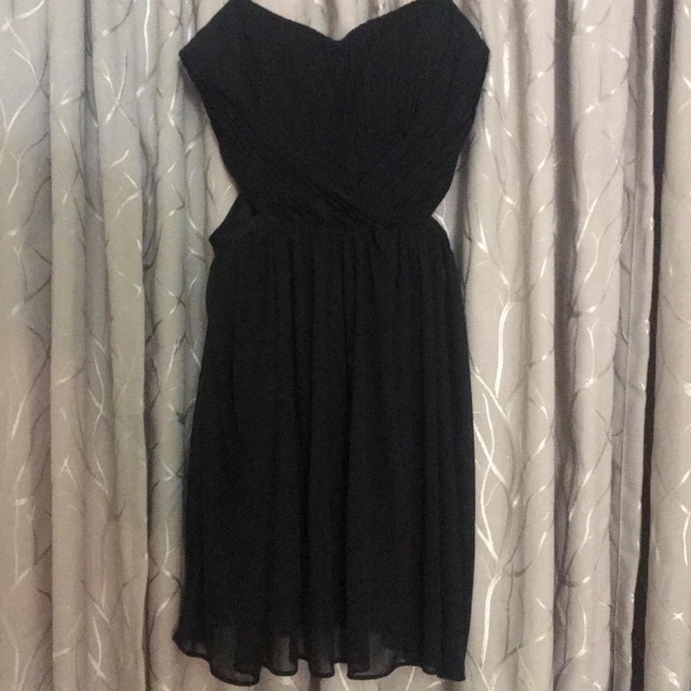 Formal black cut-out dress